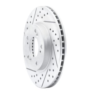 Acura Legend Brake Rotor (1) - Front Left - DFC - Drilled & Slotted Geoperformance - `91-`01