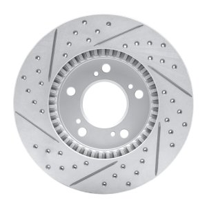 Acura RL Brake Rotor (1) - Front Right - DFC - Drilled & Slotted Geoperformance Rotor - `91-`01