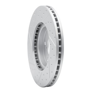 Acura TSX Brake Rotor (1) - Front Right - DFC - Drilled & Slotted Geoperformance - `99-`14