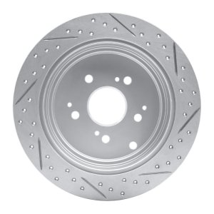 Acura MDX Brake Rotor (1) - Rear Left - DFC - Drilled & Slotted Geoperformance - `01-`08
