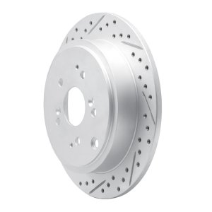 Acura MDX Brake Rotor (1) - Rear Left - DFC - Drilled & Slotted Geoperformance - `01-`08