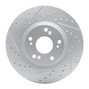 Acura RSX Brake Rotor (1) - Front Left - DFC - Drilled & Slotted Geoperformance - `02-`15