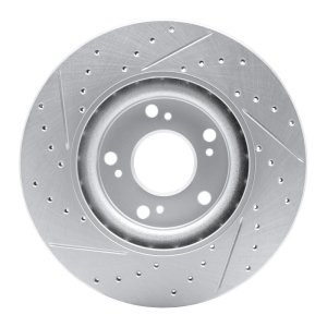 Acura Csx Brake Rotor (1) - Front Right - DFC - Drilled & Slotted Geoperformance - `02-`15