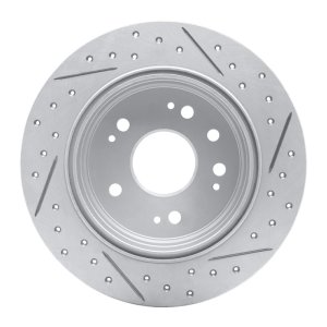 Honda Cr-V Brake Rotor (1) - Rear Left - DFC - Drill & Slot Geoperformance - `02-`04