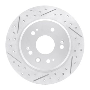 Honda Cr-V Brake Rotor (1) - Rear Left - DFC - Drill & Slot Geoperformance - `02-`04