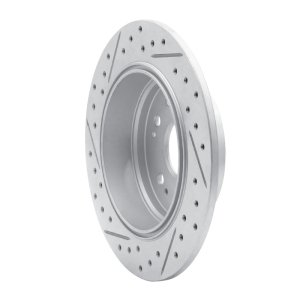 Honda CR-V Brake Rotor (1) - Rear Right - DFC - Geoperformance Drilled & Slotted - `02-`04