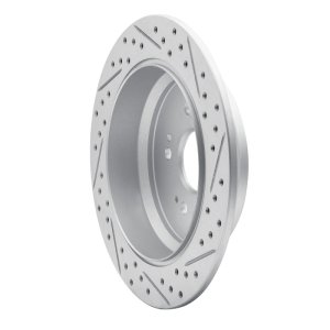 Acura RDX Brake Rotor (1) - Rear Left - DFC - Drilled & Slotted Geoperformance - `05-`18