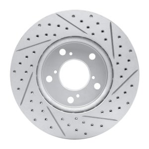 Honda Odyssey Brake Rotor (1) - Front Left - DFC - Geoperformance Drilled & Slotted - `05-`10