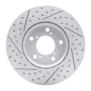 Honda Odyssey Brake Rotor (1) - Front Right - DFC - Geoperformance Drilled & Slotted - `05-`10