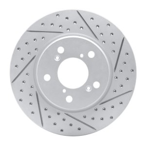 Honda Odyssey Brake Rotor (1) - Front Right - DFC - Geoperformance Drilled & Slotted - `05-`10