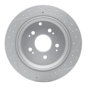 Honda Odyssey Brake Rotor(s) (1) - Rear Left - DFC - Drilled & Slotted Geoperformance - `05-`10