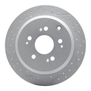 Honda Odyssey Brake Rotor(s) (1) - Rear Left - DFC - Drilled & Slotted Geoperformance - `05-`10
