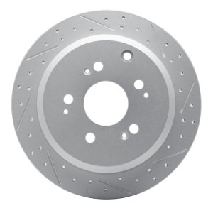 Honda Odyssey Brake Rotor (1) - Rear Right - DFC - Geoperformance Rotor - Drilled and Slotted - `05-`10