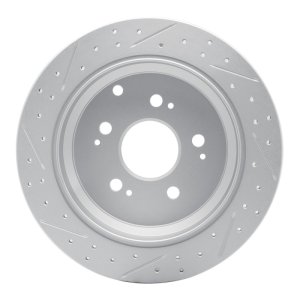 Honda Odyssey Brake Rotor (1) - Rear Right - DFC - Geoperformance Rotor - Drilled and Slotted - `05-`10