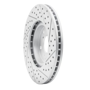 Honda Ridgeline Brake Rotor (1) - Front Left - DFC - Drilled & Slotted Geoperformance - `06-`14