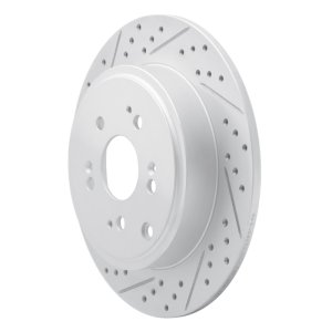 Honda Ridgeline Brake Rotor (1) - Rear Left - DFC - Geoperformance Drilled & Slotted - `06-`14