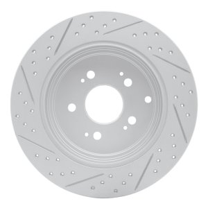 Honda Ridgeline Brake Rotor (1) - Rear Right - DFC - Drilled & Slotted Geoperformance - `06-`14