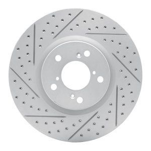 Acura MDX Brake Rotor (1) - Front Left - DFC - Geoperformance Rotor - Drilled & Slotted - `07-`20