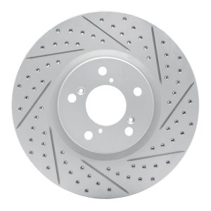 Acura RLX Brake Rotor (1) - Front Right - DFC - Geoperformance Rotors - Drilled and Slotted - `07-`20 Acura RLX Brake Rotor (1) - Front Right - DFC - Geoperformance Rotors - Drilled and Slotted - `07-`20