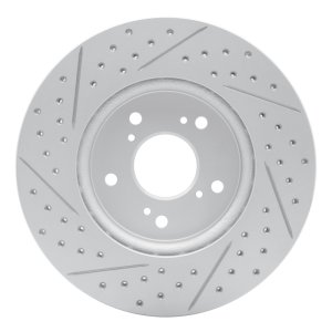 Acura Rdx Brake Rotor (1) - Front Right - DFC - Drilled & Slotted Geoperformance - `07-`16