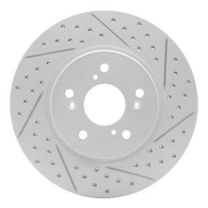 Acura Rdx Brake Rotor (1) - Front Right - DFC - Drilled & Slotted Geoperformance - `07-`16