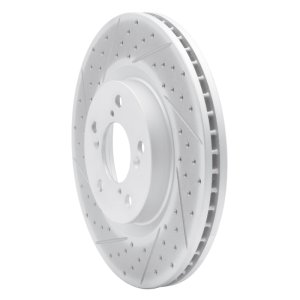 Acura TL Brake Rotor(s) (1) - Front Left - DFC - Drilled & Slotted Geoperformance - `09-`14