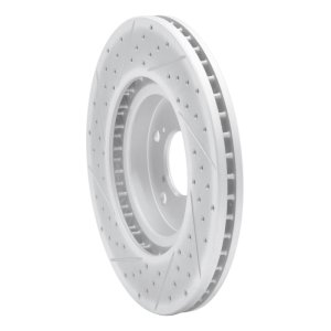 Acura TL Brake Rotor (1) - Front Right - DFC - Drilled & Slotted Geoperformance - `09-`14