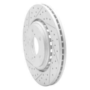 Acura MDX Brake Rotor (1) - Front Left - DFC - Drilled & Slotted Geoperformance - `15-`26