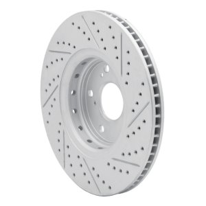 Acura ILX Brake Rotor (1) - Front Left - DFC - Drilled & Slotted Geoperformance - `16-`22