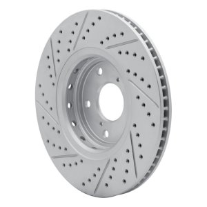 Acura ILX Brake Rotor (1) - Front Right - DFC - Geoperformance Drilled & Slotted - `16-`22
