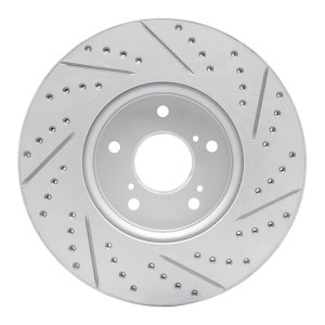 Acura RDX Brake Rotor (1) - Front Left - DFC - Geoperformance Drilled & Slotted - `13-`25
