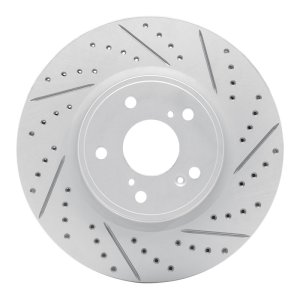 Acura ADX Brake Rotor (1) - Front Right - DFC - Geoperformance Rotors - Drilled & Slotted - `13-`25