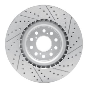 Acura Integra Brake Rotor (1) - Front Left - DFC - Drilled & Slotted Geoperformance - `17-`26