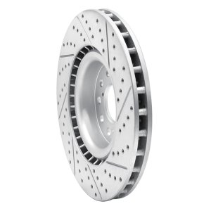 Acura Integra Brake Rotor (1) - Front Left - DFC - Drilled & Slotted Geoperformance - `17-`26