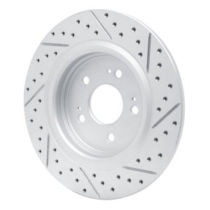 Honda Odyssey Brake Rotor (1) - Rear Left - DFC - Drilled & Slotted Geoperformance - `18-`26