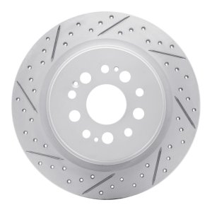 Acura RDX Brake Rotor (1) - Rear Left - DFC - Geoperformance Rotor - Drilled and Slotted - `17-`26