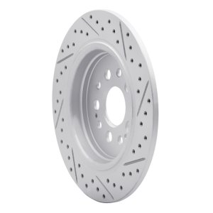 Acura RDX Brake Rotor (1) - Rear Left - DFC - Geoperformance Rotor - Drilled and Slotted - `17-`26