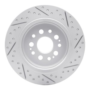 Acura RDX Brake Rotor (1) - Rear Left - DFC - Geoperformance Rotor - Drilled and Slotted - `17-`26
