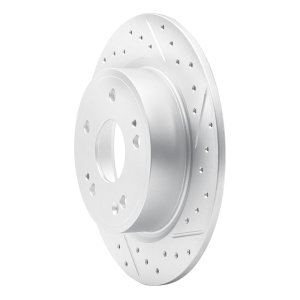 Honda HR-V Brake Rotor (1) - Rear Right - DFC - Drilled & Slotted Geoperformance - `16-`25