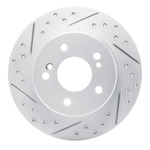 Chrysler Crossfire Brake Rotor (1) - Rear Left - DFC - Drilled & Slotted - `87-`15