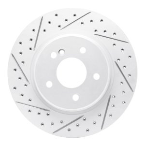 Chrysler Crossfire Brake Rotor (1) - Rear Left - DFC - Geoperformance Rotor - Drilled and Slotted - `98-`09