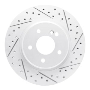 Chrysler Crossfire Brake Rotor (1) - Rear Right - DFC - Geoperformance Drilled & Slotted - `98-`09