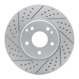Chrysler Crossfire Brake Rotor (1) - Front Left - DFC - GeoPerformance Drilled & Slotted - `96-`11