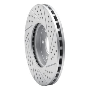 Chrysler Crossfire Brake Rotor (1) - Front Left - DFC - GeoPerformance Drilled & Slotted - `96-`11