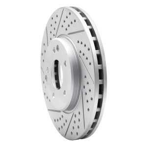 Chrysler Crossfire Brake Rotor (1) - Front Left - DFC - GeoPerformance Drilled & Slotted - `96-`11