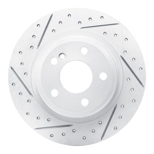 Infiniti Qx30 Brake Rotor (1) - Rear Left - DFC - Geoperformance Drilled & Slotted - `14-`20