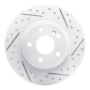 Infiniti Qx30 Brake Rotor (1) - Rear Right - DFC - Drilled & Slotted Geoperformance - `14-`20