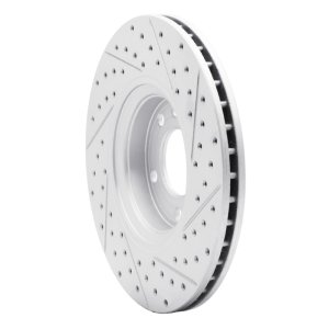 Chevrolet Astra Brake Rotor (1) - Front Left - DFC - Drilled & Slotted Geoperformance - `99-`10