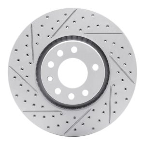 Chevrolet Astra Brake Rotor (1) - Front Left - DFC - Drilled & Slotted Geoperformance - `99-`10