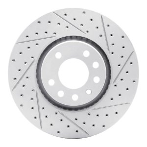 Chevrolet Astra Brake Rotor (1) - Front Right - DFC - Drilled & Slotted Geoperformance - `99-`10